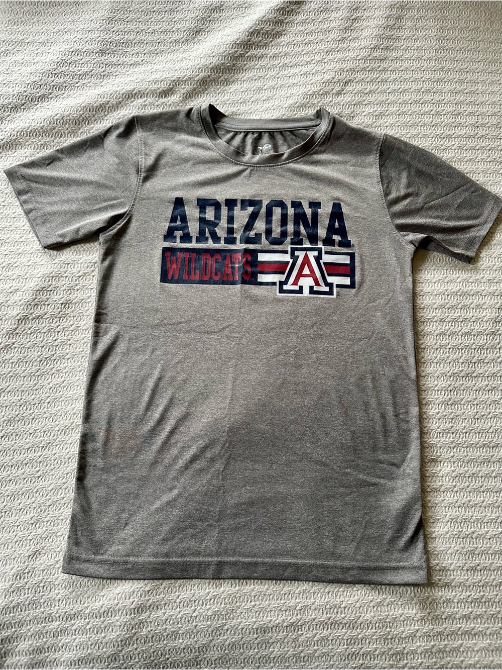 Boys Arizona Wildcats Grey Logo Tee